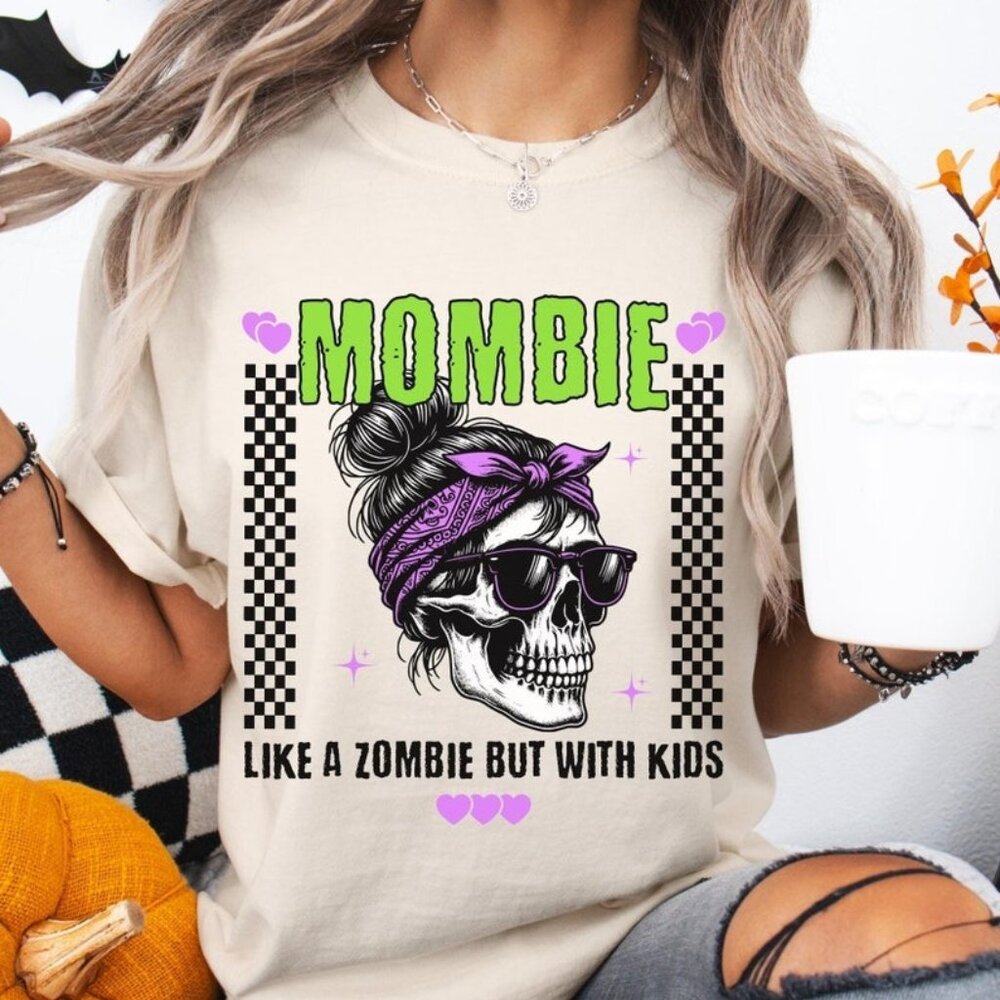 Mombie Shirt, Mom Halloween T-Shirt, Retro Zombie Mom Shirt